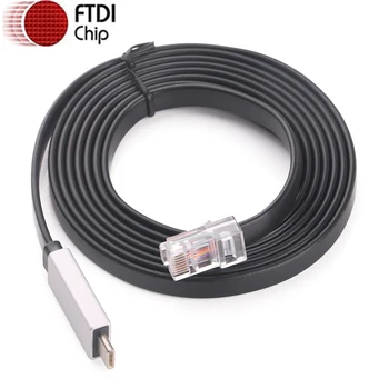 FTDI USB Type-C на RJ45 Ролловер Консольный кабель Cisco RS232 Последовательный адаптер для маршрутизаторов Коммутаторы в Win 7 8 10 11 Vista Mac Linux