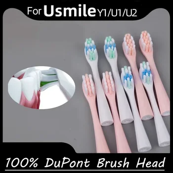  Замена для насадок зубной щетки Usmile Y1 / U1 / U2 4/10 шт./компл. Розовые умные электрические насадки для чистки зубов DuPont