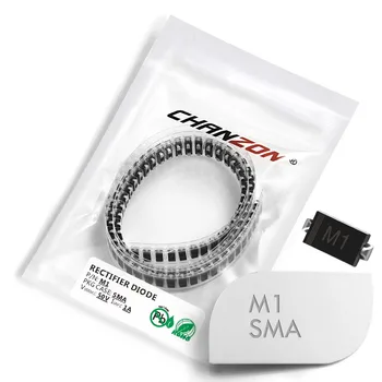 100 шт. M1 SMD Выпрямительный диод 1A 50 В SMA DO-214AC 1 А 50 В Электронные кремниевые диоды