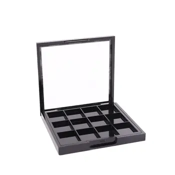 контейнер прозрачная крышка многоразовая коробка для образцов губной помады пустая посуда для теней для век коробка для хранения макияжа для глаз DIY палитра теней для век
