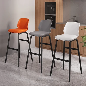 Counter Design Барный стул Современный кофе Высокая кухня Барные стулья Минималистичный остров Taburetes De Bar Sandalye Мебель HD50BY