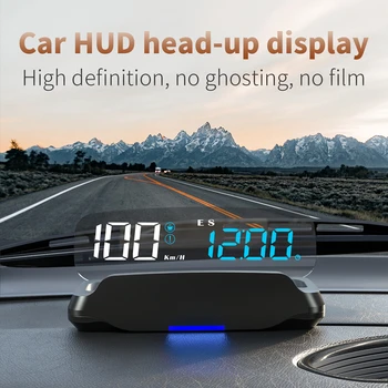GPS HUD C7 Автопроектор Hud Навигация Компас GPS Eobd Спидометр Проекционный дисплей Электроника Автомобильные аксессуары Для всех автомобилей