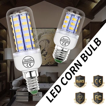 220V Кукурузная лампа LED E27 Внутреннее освещение E14 Bombilla B22 Энергосберегающий свет GU10 Прожектор G9 Бытовое внутреннее освещение