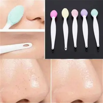 Beauty Skin Care Wash Силиконовая щетка для отшелушивания носа Clean Blackpoints Removal Brush Tool со сменной головкой