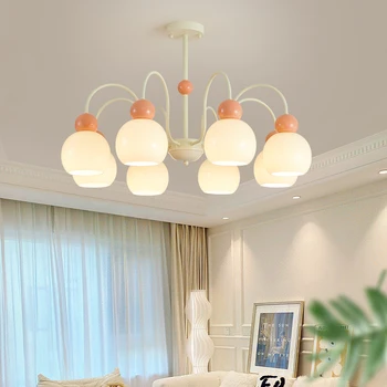  Акриловая люстра в скандинавском стиле Настенный светильник для спальни Гостиная Офис Оранжевый бежевый G27 Украшение для дома Горячая распродажа Лампа Boom