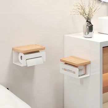  Коробка для салфеток из массива дерева Туалет Коробка для салфеток Туалет Держатель для туалетной бумаги Стойка для туалетной бумаги Салфетка