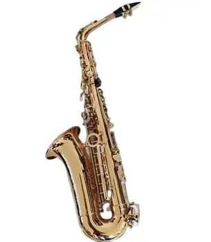 Реальная картина калуолин K80 Альт-саксофон Ми-бемоль музыкальные инструменты Электрофорез Золото сыграно супер профессионально