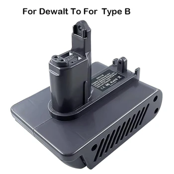 DW31B Адаптер батареи для литий-ионного аккумулятора Dewalt 20 В для аккумуляторного пылесоса Dyson Type B DC31 DC35 DC34 Простой в использовании