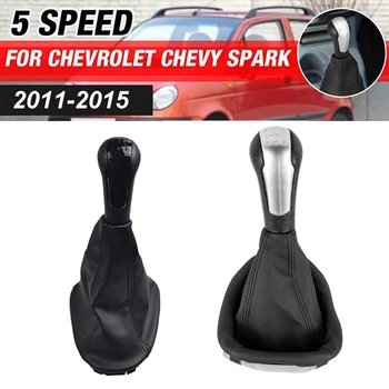 5 Speed Gear Shift Head Авто Ручка переключения передач с пыльником для Chevrolet Spark Holden Barina Spark M300 2011-15