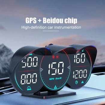 G17 Автомобильный проекционный дисплей GPS HUD USB Цифровой датчик КМ/ч Спидометр Превышение скорости Усталость от вождения Сигнализация Авто Аксессуары