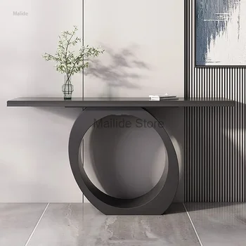 Простые деревянные консольные столы Итальянская мебель для гостиной Входной свет Роскошный шкаф для крыльца Домашний коридор Декоративный стол