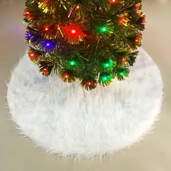 Party Supplies Юбка для рождественской елки премиум-класса Роскошно мягкая прочная круглая юбка для рождественской елки для праздничных украшений