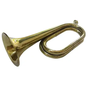 Чирящая труба Медные горны с оркестром красной ткани 33 см Кавалерийская труба для тренировок Шоу Профессионалы Начинающие