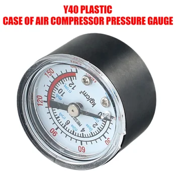 42 * 40 мм Манометр давления воздушного компрессора Двойная шкала 0-12Ba 0-180PSI Большой циферблат с наружной резьбой Аксессуары для нижнего воздушного насоса
