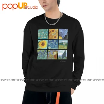 Картины Ван Гога Подсолнухи Звездная ночь Толстовка Пуловер Рубашки Лучший дизайн Хип-хоп Удобный