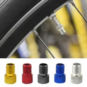  Адаптер для велосипедных шин Насадка для шин Адаптер для накачивания велосипеда Портативный насадка для инфлятора Велосипедный инструмент Преобразователь клапана шины для велосипедов Дорога