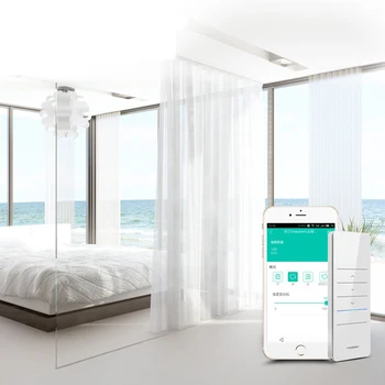 Горячая распродажа умный дом автоматизация Wi-Fi электрический двигатель занавеса, совместимый с голосовым управлением Alexa и Google Home