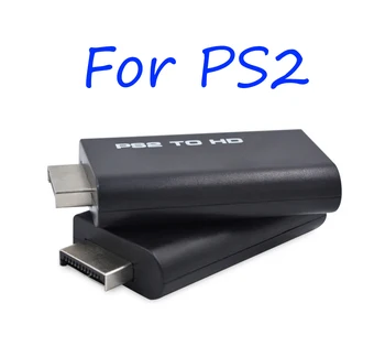 1шт ДЛЯ PS2 на HDMI-совместимый адаптер аудио и видео конвертера с аудио и видео выходом 3,5 мм поддерживает все дисплеи FOR PS2
