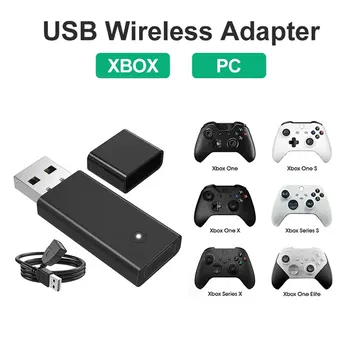 Для беспроводного USB-приемника Xbox One 1-го или 2-го поколения для Xbox ONE S/X ПК Xbox Elite Игровой контроллер Windows Ноутбуки