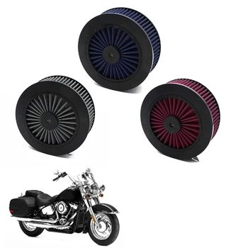 0206-0091 Впускной фильтр воздухоочистителя мотоцикла для дизайна Venturi Аксессуары для мотоциклов Синий