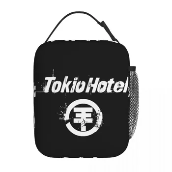 Tokio Hotel Изолированные сумки для ланча Герметичный контейнер для обеда Термосумка Тоут Ланч-бокс Колледж Пикник Бенто Сумка